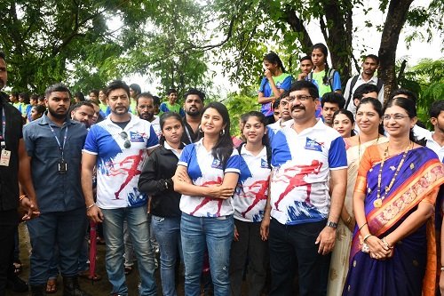 hantanu Moghe and Prajakta Mali Illuminate the Konkan Monsoon Marathon; Jijau Sansthas Endurance and Unity Showcased in Spectacular Event