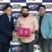 Craze Biscuits has appointed Mohanlal as their Brand Ambassador, Craze Chairman Abdul Azeez Chovanchery, Director Ali Ziyan, are seen alongside