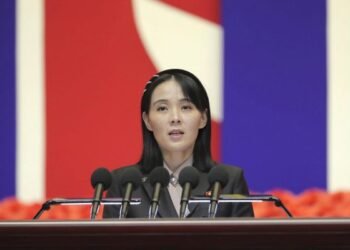 "Our military did not fire a single shell into the water area," Kim Yo Jong said in a statement carried by the official Korean Central News Agency.