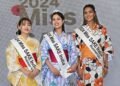L to R: Runner up - Sosowon Khamrang, Winner - Kajal Chauhan and Runner up - Menakaa Rai