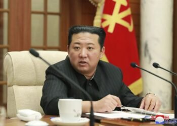 North Korean leader Kim Jong Un emphasizes readiness to use full military strength against adversaries resorting to force.