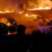 Massive fire breaks out in a scrap godown in the Bhiwandi area. Two fire tenders are present at the spot.
